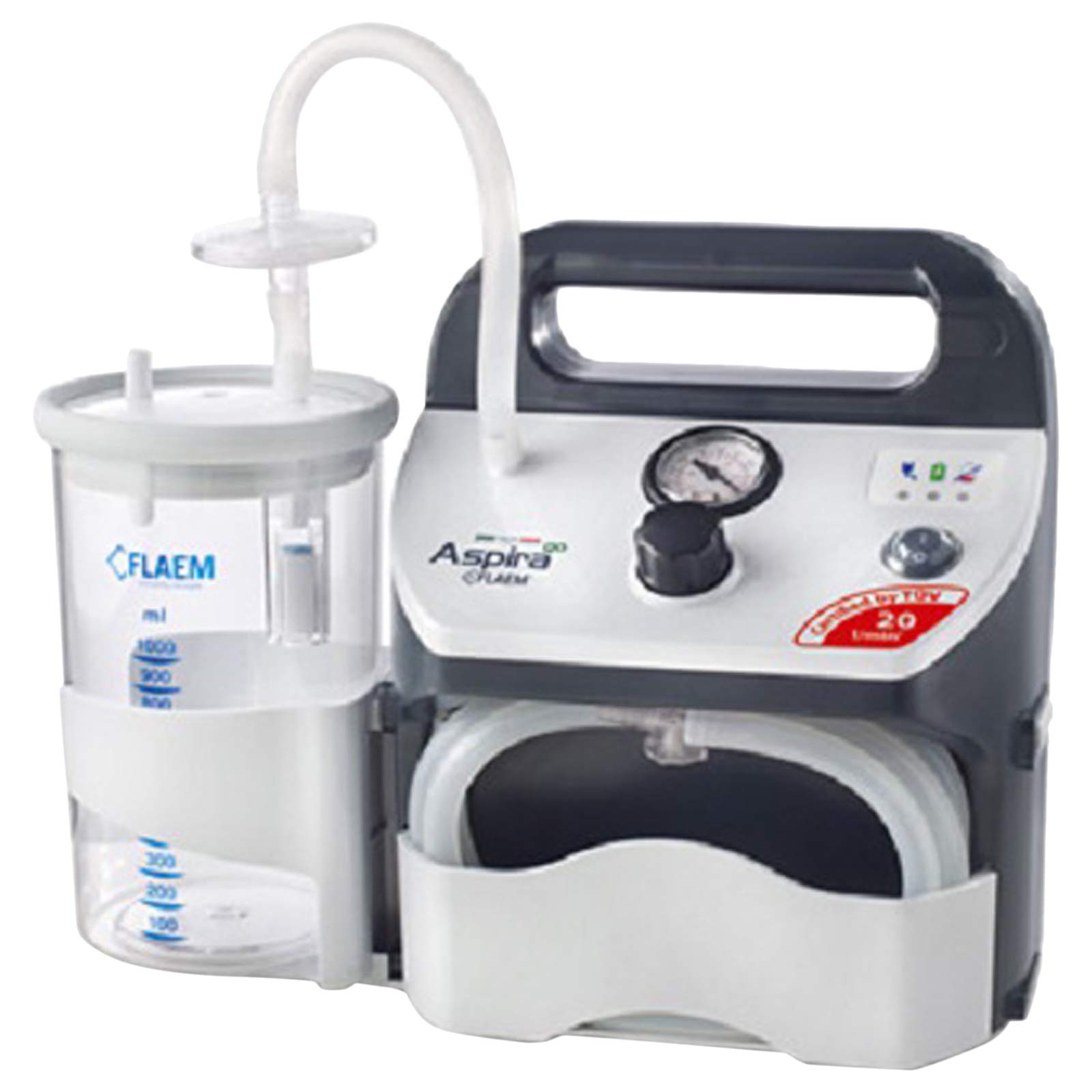 PORTABLE SUCTION MACHINE FLAEM ASPIRA GO - 20LPM