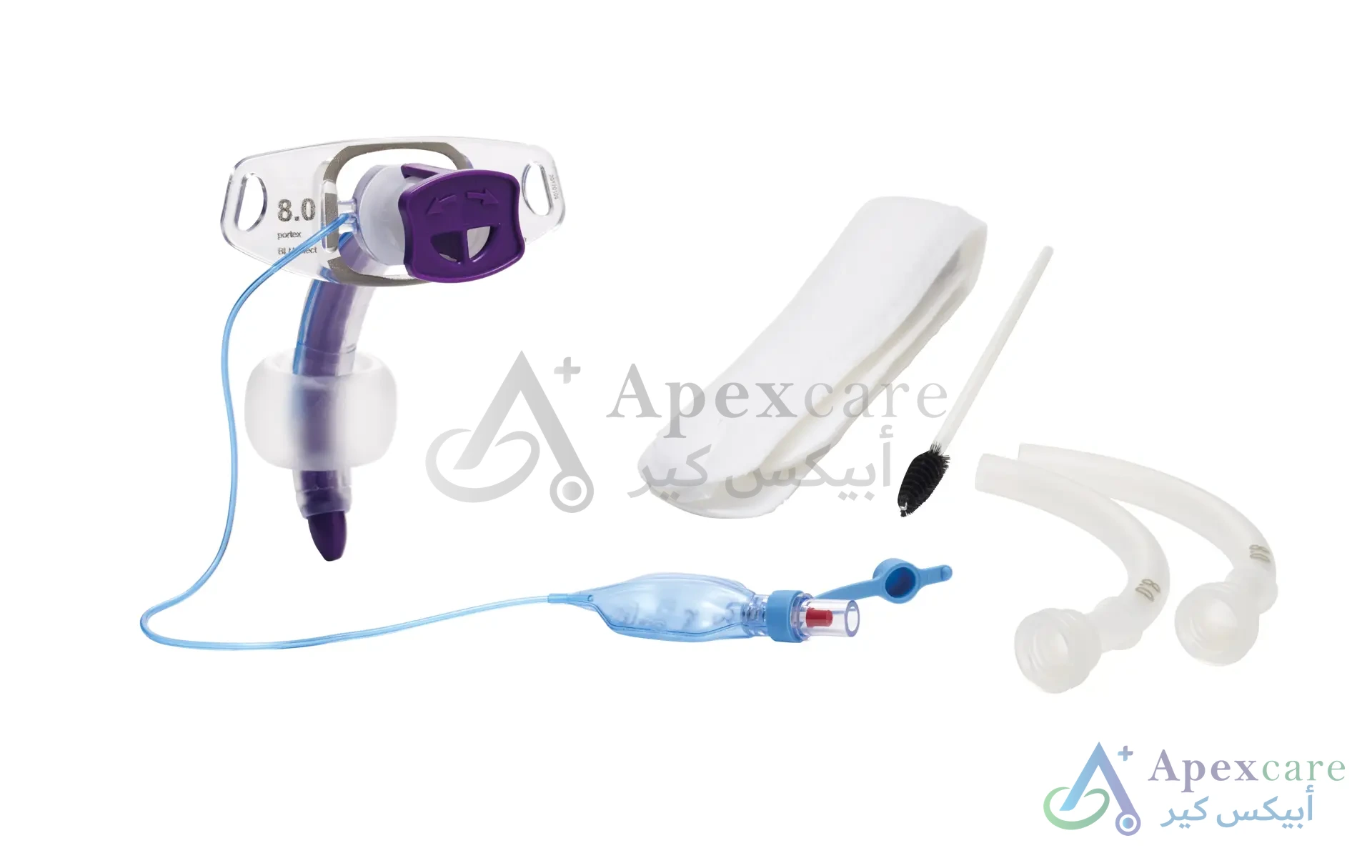 PORTEX BLUSELECT CUFFED TRACHEOSTOMY TUBE WITH INNER CANNULA