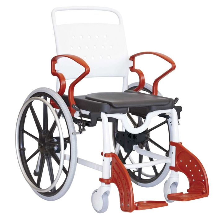 Rebotec Genf Mobile self propelled Shower Commode Chair view 2