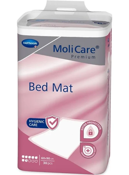 UNDERPADS - MOLICARE PREMIUM BED MAT 7D 60x90cm - PACK OF 30