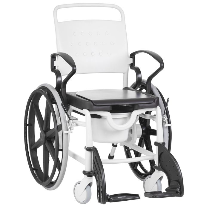 Rebotec Genf Mobile self propelled Shower Commode Chair view 3