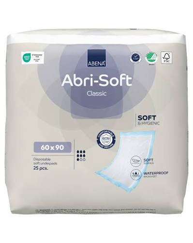 ABENA ABRI-SOFT CLASSIC UNDERPADS | 60x90cm, PACK OF 25